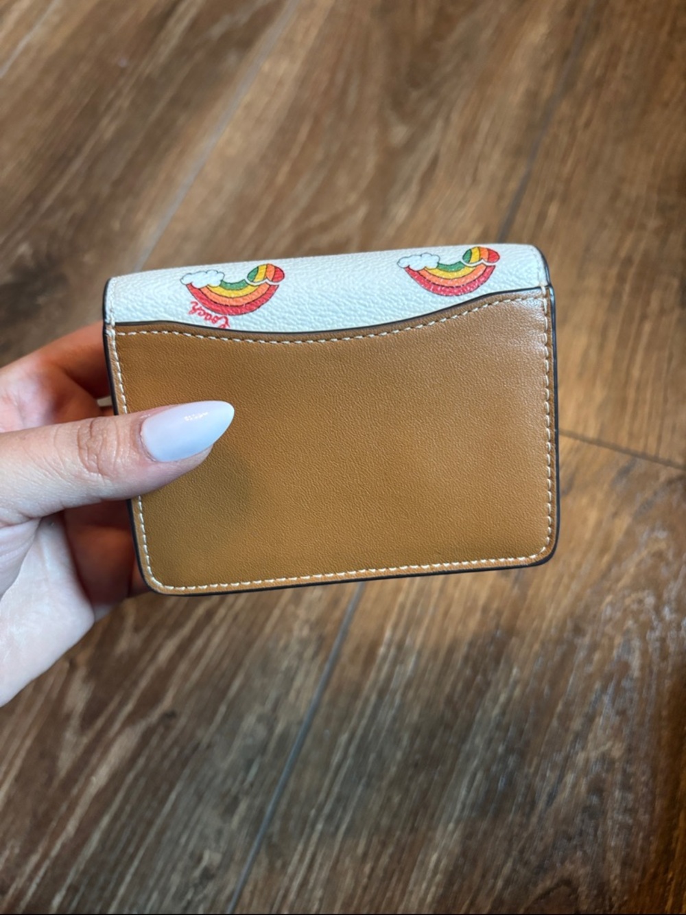Coach Cream Rainbow-Print Micro Bag - Picture 4 of 7
